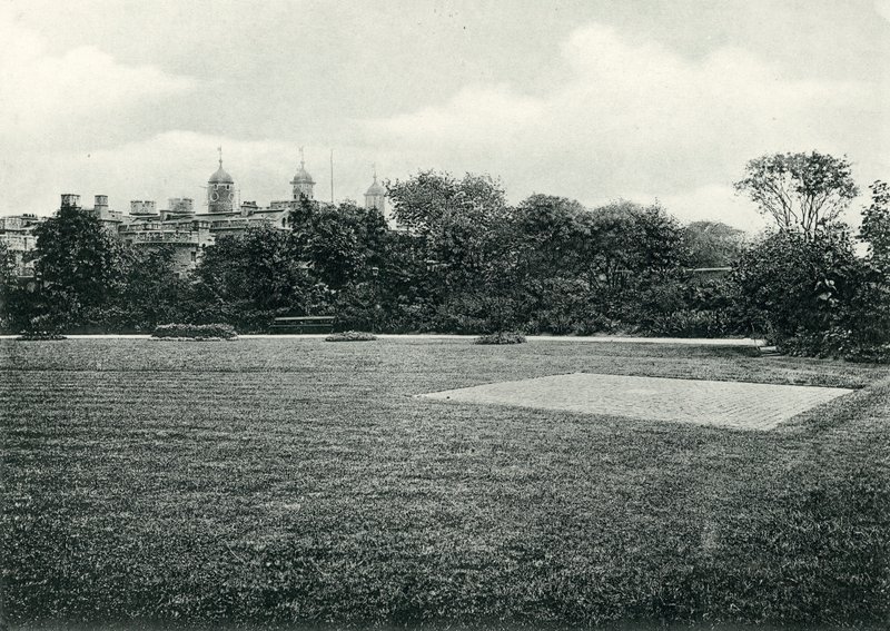Scaffold Site on Tower Hill, Tower of London by English Photographer