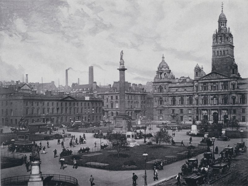 Scotland: Glasgow, George Square by English Photographer