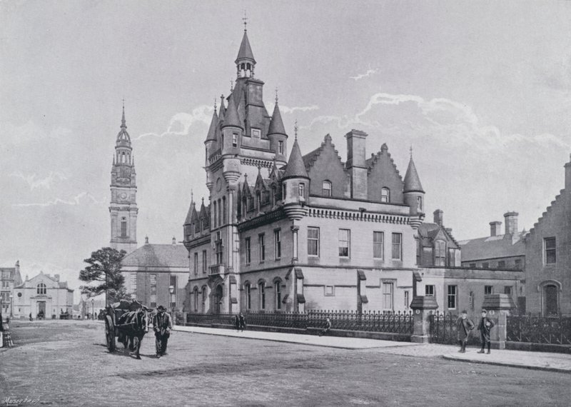 Scotland: Greenock, the Court House by English Photographer