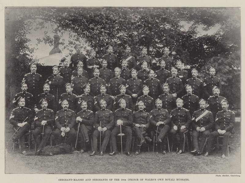 Sergeant-Majors and Sergeants of the 10th (Prince of Wales