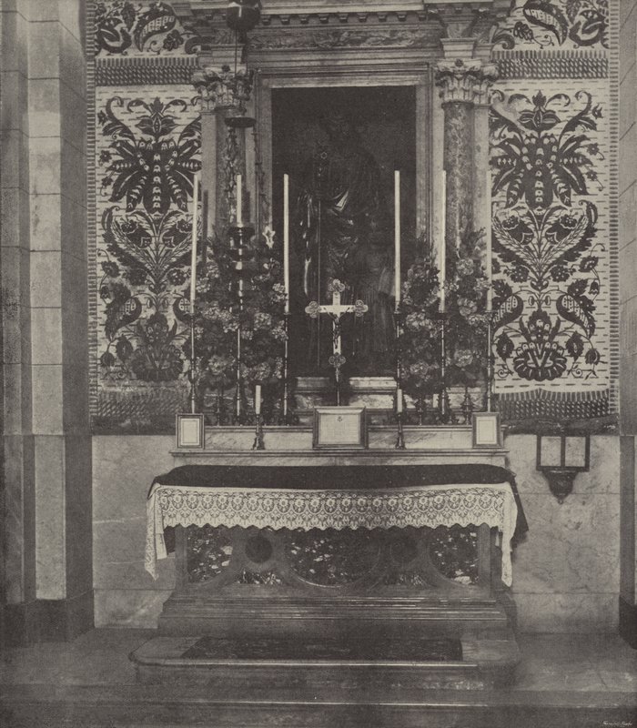 Side altar, Latin Church, Nazareth, supposed to stand over the site of Joseph
