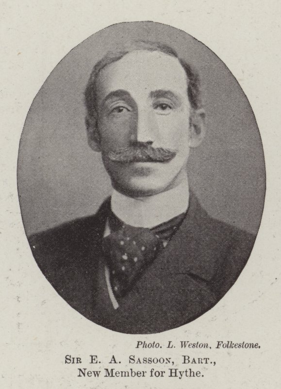 Sir E A Sassoon, Baronet, New Member for Hythe by English Photographer