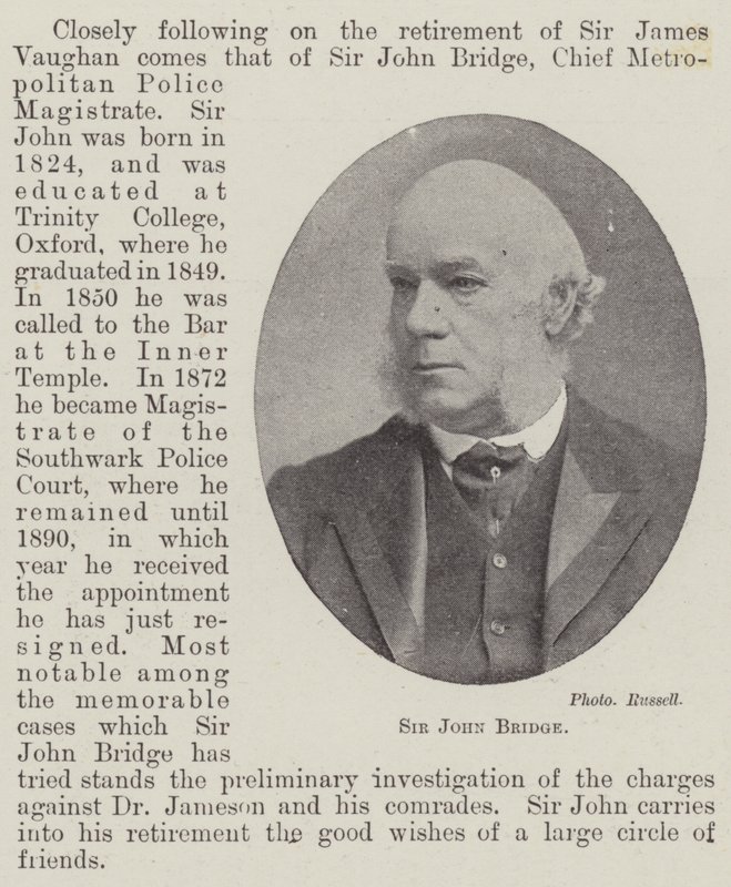 Sir John Bridge by English Photographer