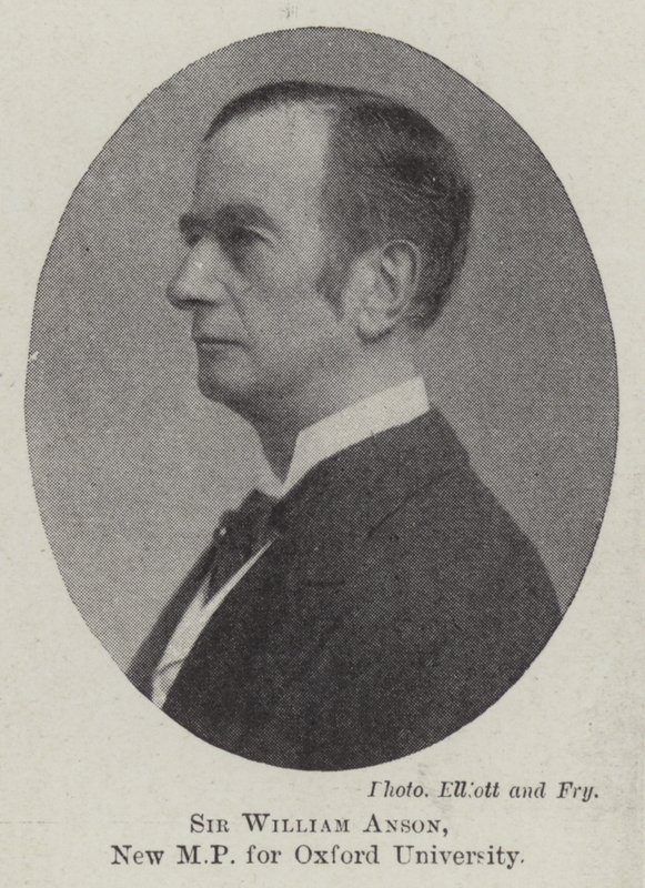 Sir William Anson, New MP for Oxford University by English Photographer