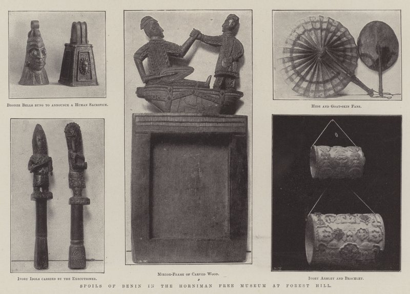 Spoils of Benin in the Horniman Free Museum at Forest Hill by English Photographer