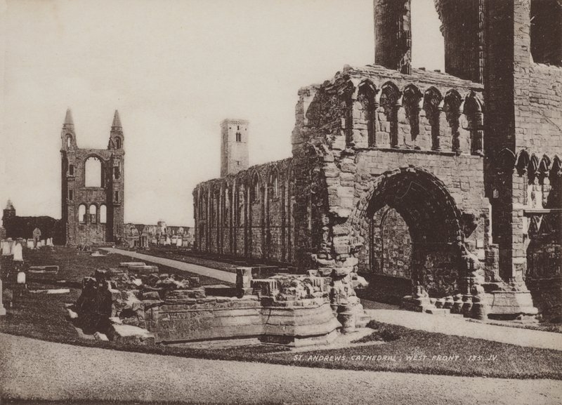 St Andrews Cathedral, West Front by English Photographer