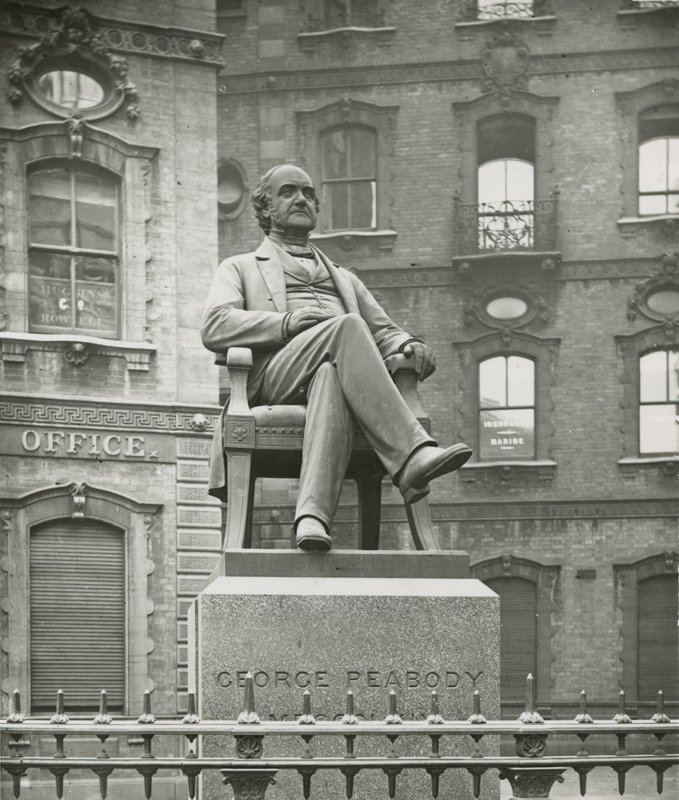 Statue of George Peabody by English Photographer