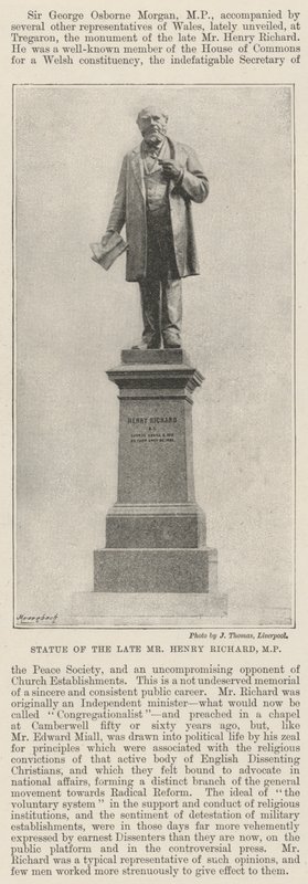 Statue of the late Mr Henry Richard, MP by English Photographer