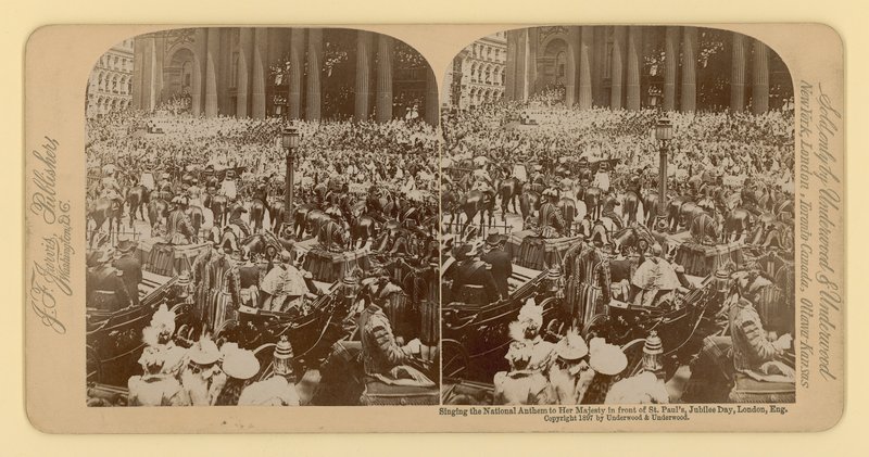 Stereographic print of Queen Victoria