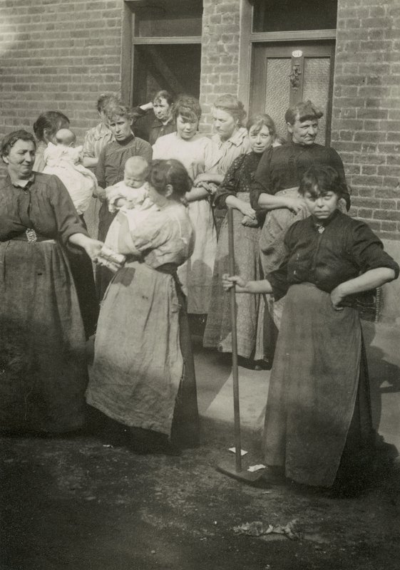 Street Scene, Women and Babies, London by English Photographer