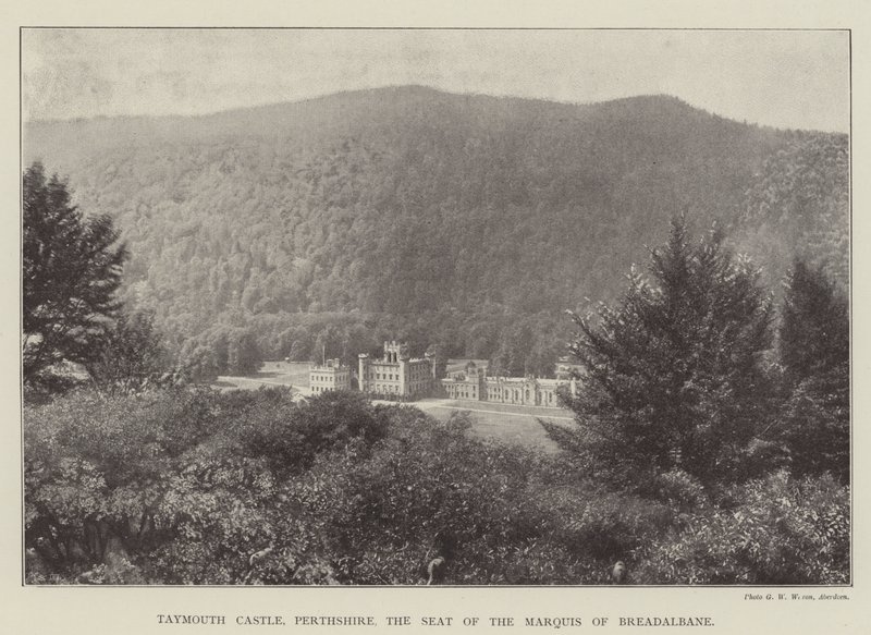 Taymouth Castle, Perthshire, the Seat of the Marquis of Breadalbane by English Photographer