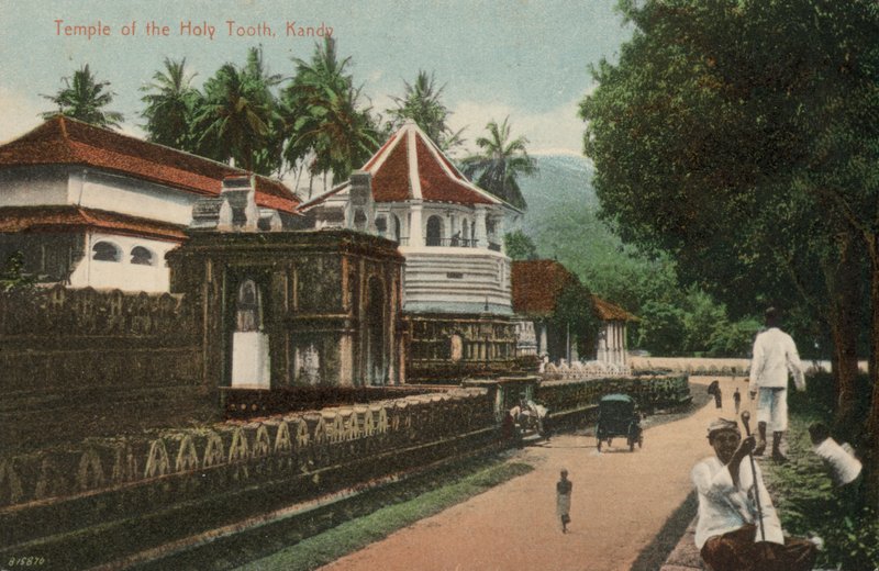 Temple of the Holy Tooth, Kandy, Ceylon by English Photographer