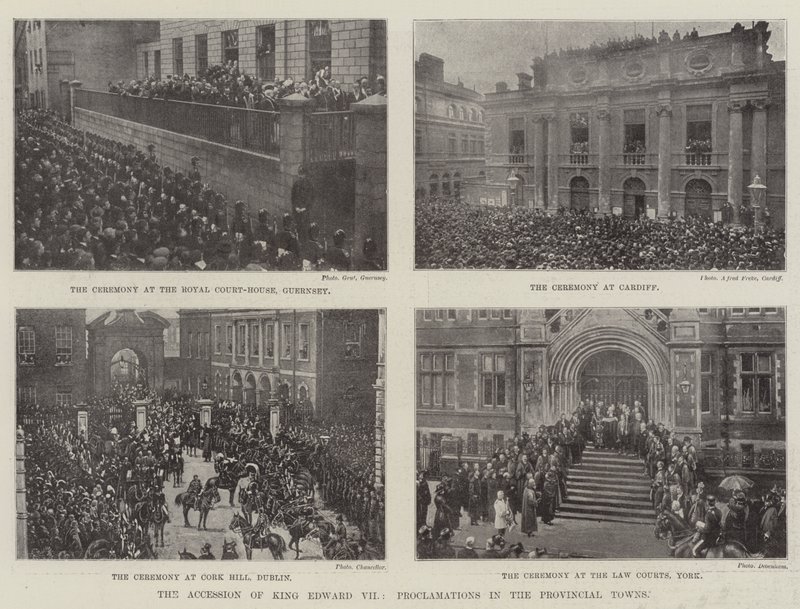 The Accession of King Edward VII, Proclamations in the Provincial Towns by English Photographer