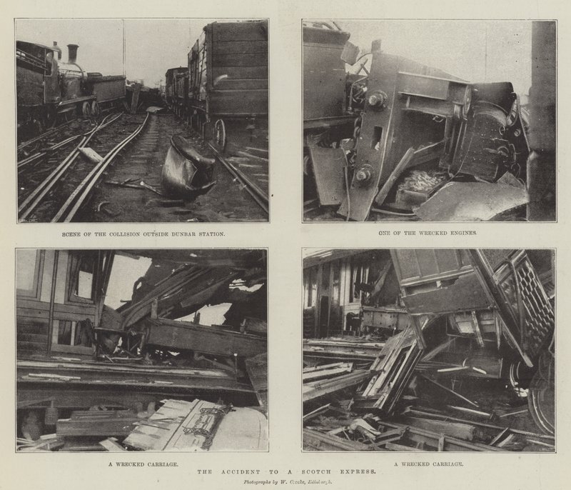 The Accident to a Scotch Express by English Photographer