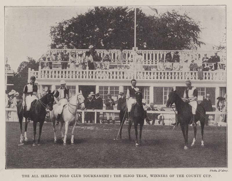 The All Ireland Polo Club Tournament, the Sligo Team, Winners of the County Cup by English Photographer