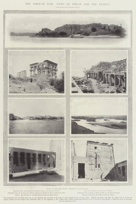 The Assouan Dam, Views of Philae and the Vicinity by English Photographer
