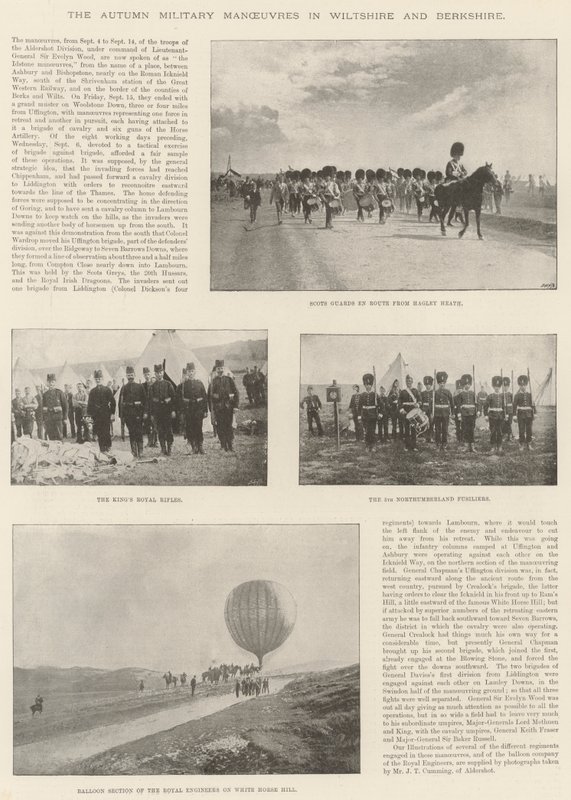 The Autumn Military Manoeuvres in Wiltshire and Berkshire by English Photographer
