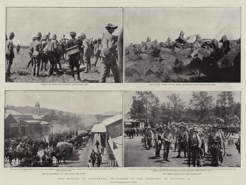 The Battle of Ladysmith, Incidents of the Fighting on 30 October by English Photographer