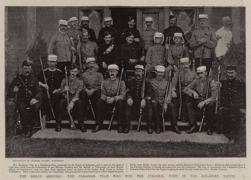 The Bisley Meeting, the Canadian Team who won the Colonial Prize in the Kolapore Match by English Photographer