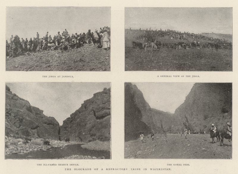 The Blockade of a Refractory Tribe in Waziristan by English Photographer