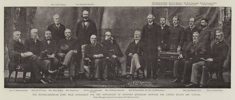 The British-American Joint High Commission for the Settlement of Disputed Questions between the United States and Canada by English Photographer