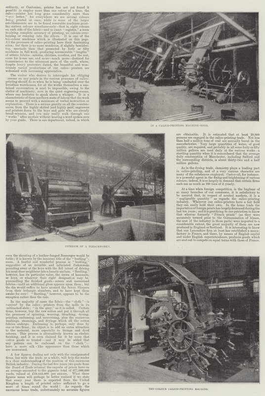 The British Calico-Printing Industry by English Photographer