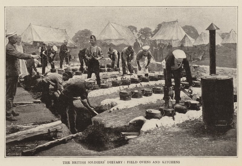 The British Soldiers Dietary, Field Ovens and Kitchens by English Photographer