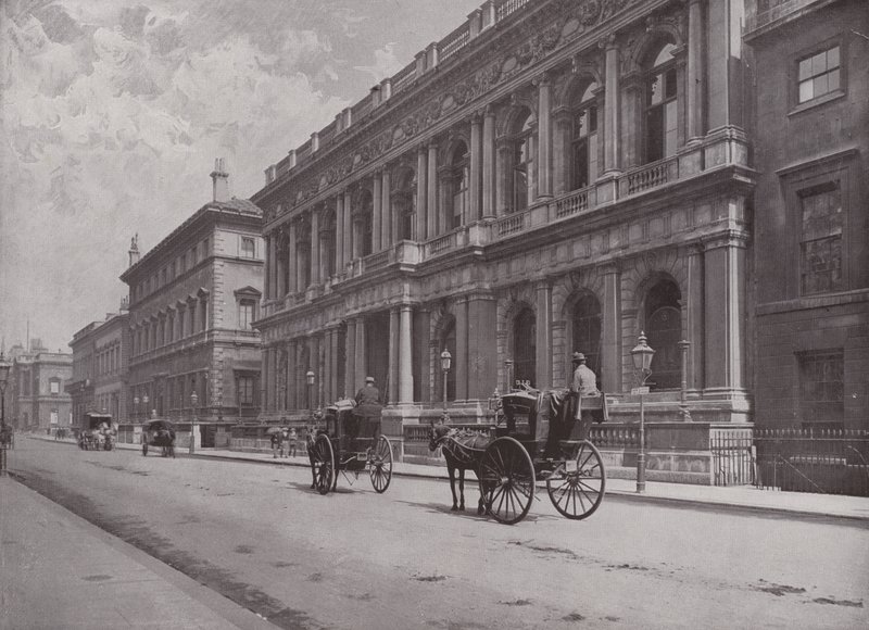 The Carlton and Reform Clubs, Pall Mall by English Photographer