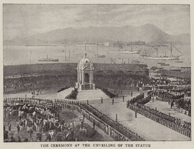 The Ceremony at the Unveiling of the Statue by English Photographer