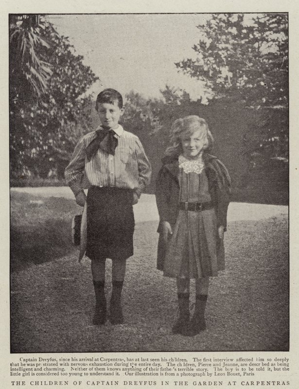 The Children of Captain Dreyfus in the Garden at Carpentras by English Photographer