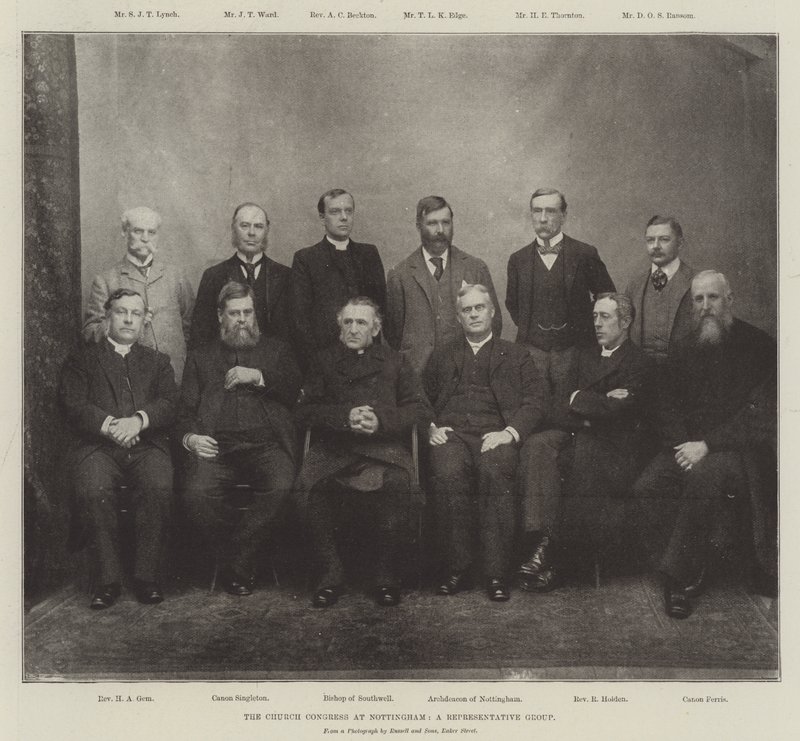 The Church Congress at Nottingham, a Representative Group by English Photographer