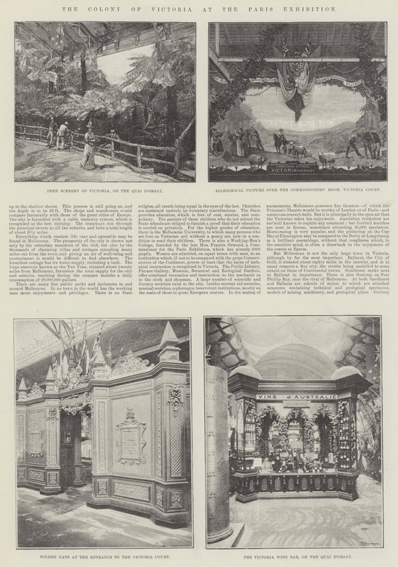 The Colony of Victoria at the Paris Exhibition by English Photographer