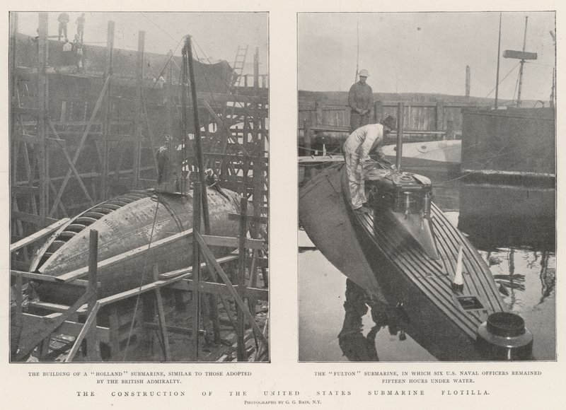 The Construction of the United States Submarine Flotilla by English Photographer