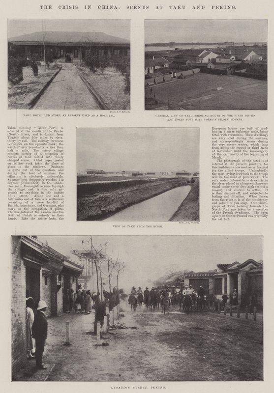 The Crisis in China, Scenes at Taku and Peking by English Photographer