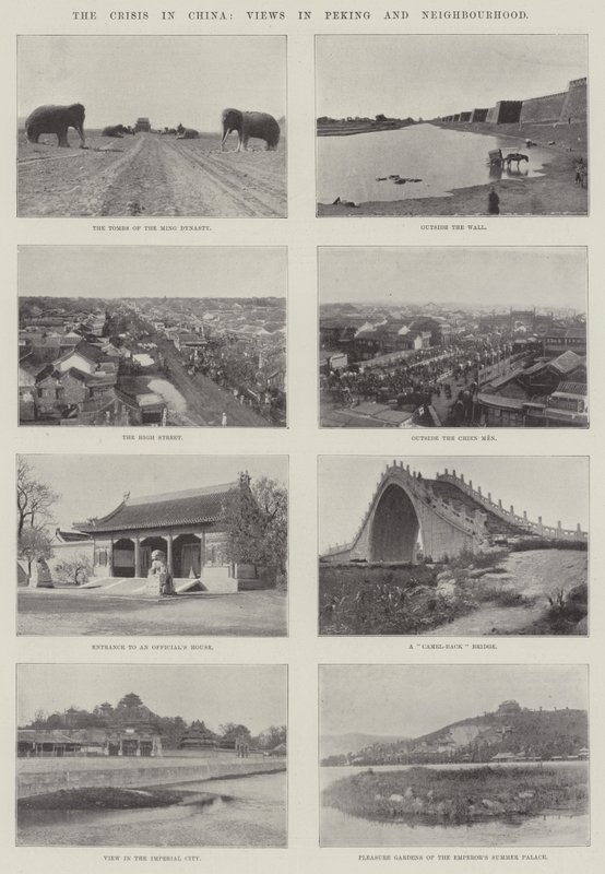 The Crisis in China, Views in Peking and Neighbourhood by English Photographer