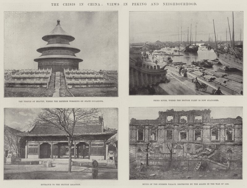 The Crisis in China, Views in Peking and Neighbourhood by English Photographer
