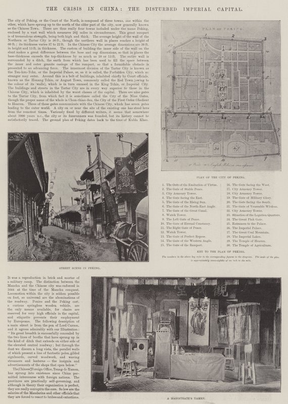 The Crisis in China, the Disturbed Imperial Capital by English Photographer