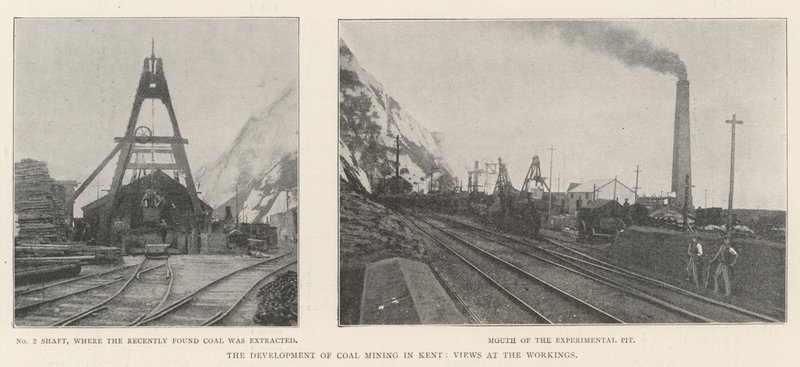 The Development of Coal Mining in Kent, Views at the Workings by English Photographer