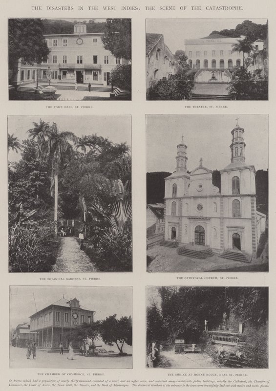 The Disasters in the West Indies, the Scene of the Catastrophe by English Photographer