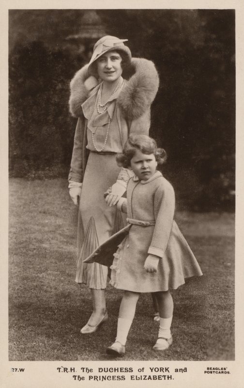 The Duchess of York and Princess Elizabeth by English Photographer