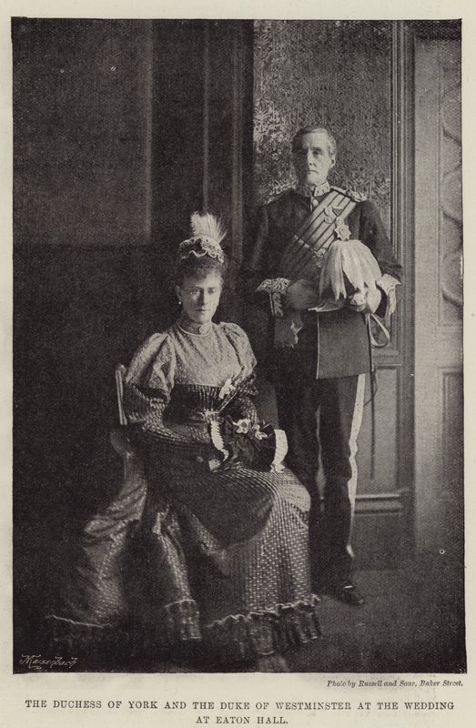 The Duchess of York and the Duke of Westminster at the Wedding at Eaton Hall by English Photographer