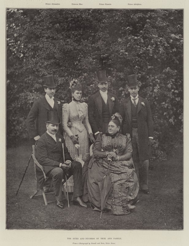 The Duke and Duchess of Teck and Family by English Photographer