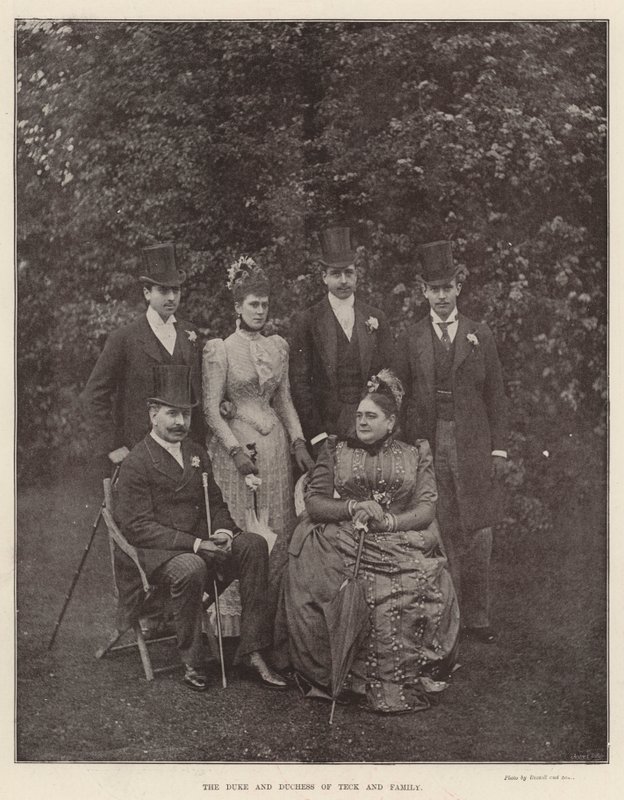 The Duke and Duchess of Teck and Family by English Photographer