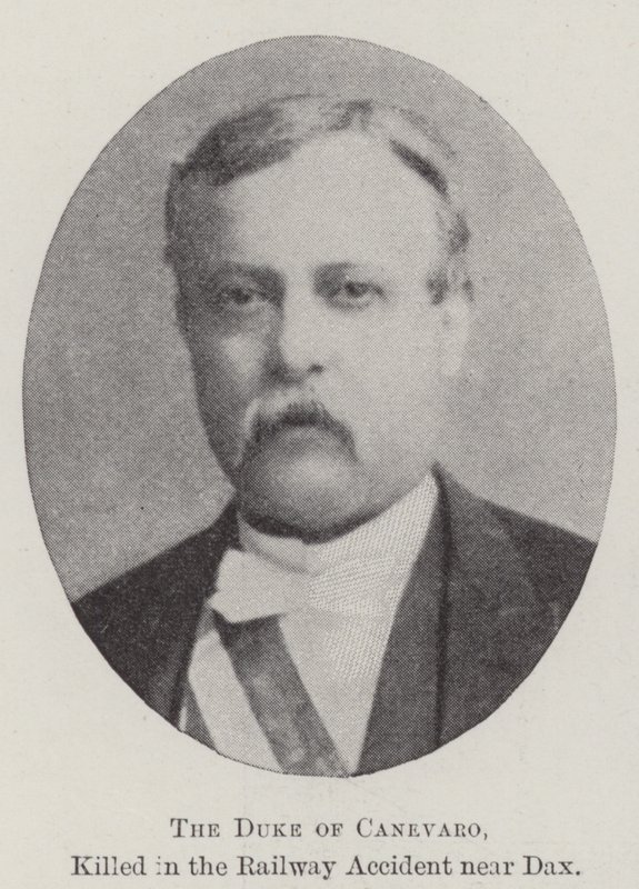 The Duke of Canevaro, killed in the Railway Accident near Dax by English Photographer