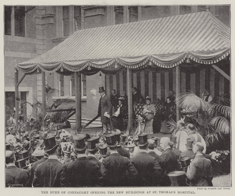 The Duke of Connaught opening the New Buildings at St Thomas