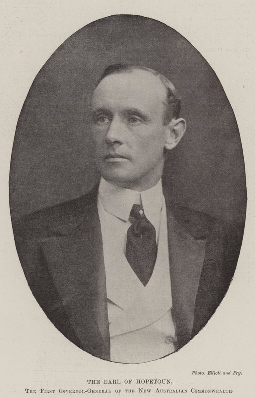The Earl of Hopetoun, the First Governor-General of the New Australian Commonwealth by English Photographer