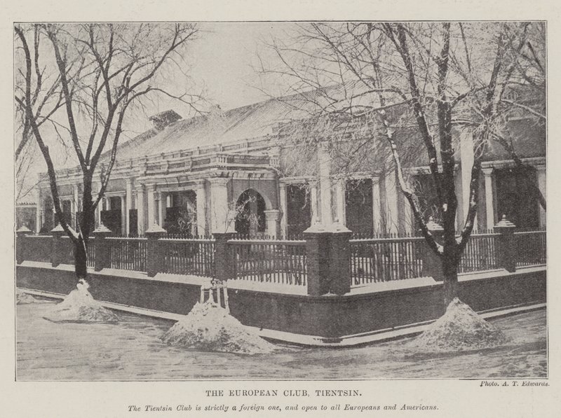The European Club, Tientsin by English Photographer