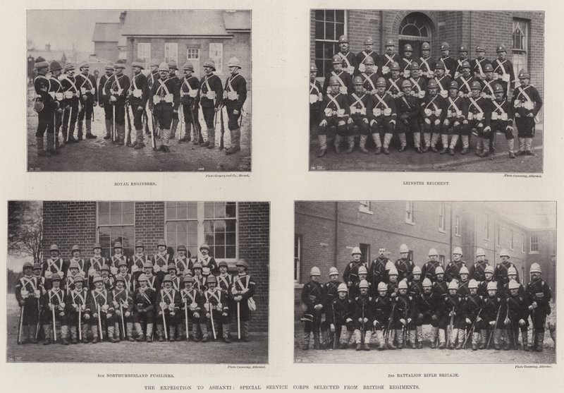 The Expedition to Ashanti, Special Service Corps selected from British Regiments by English Photographer