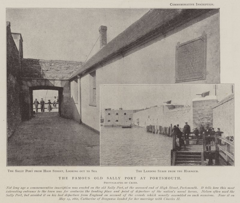 The Famous Old Sally Port at Portsmouth by English Photographer