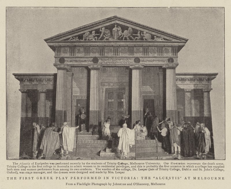 The First Greek Play performed in Victoria, the Alcestis at Melbourne by English Photographer